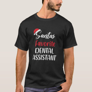 Santa’S Favourite Dental Assistant Pajama Christma T-Shirt