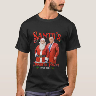 Santa s Favourite Felon Since 2024 Christmas Xmas  T-Shirt