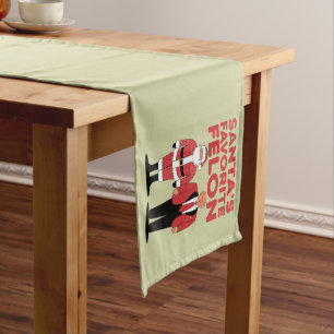 Santa’s Favourite Felon Trump Christmas Republican Short Table Runner