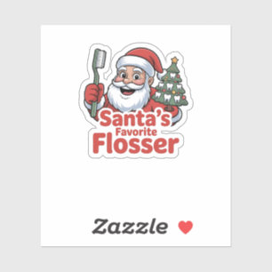 Santa’s Favourite Flosser Christmas Dental Dentist