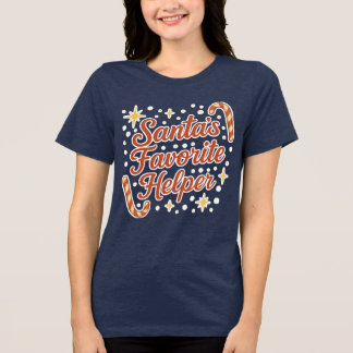  Santa’s Favourite Helper Tri-Blend Shirt