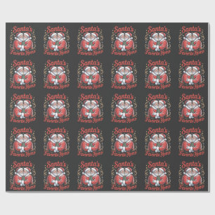 Santa’s Favourite Homo LGBT Pride Gay Christmas Wrapping Paper
