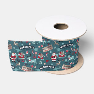 Santa’s from the North Pole — Holiday Magic Satin Ribbon