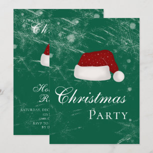 Santa’s Hat Holiday Christmas Party Winter Invitation