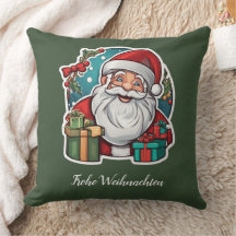 Santa’s head in colorful cartoon style.