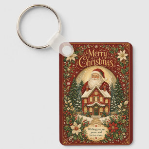 Santa’s Hearthside Greeting Keychain