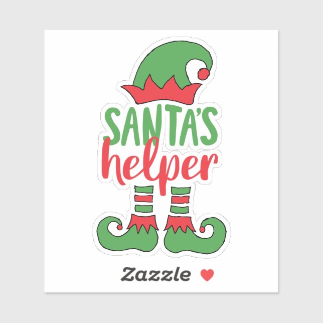 Santa’s Helper Cute Cartoon Elf Drawing Cute Elf (Sheet)