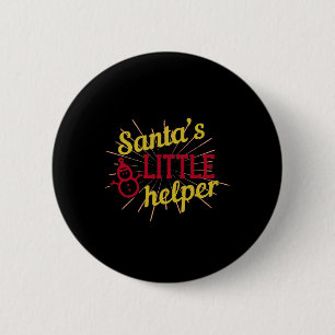 Santa’s Little Helper 2 Inch Round Button
