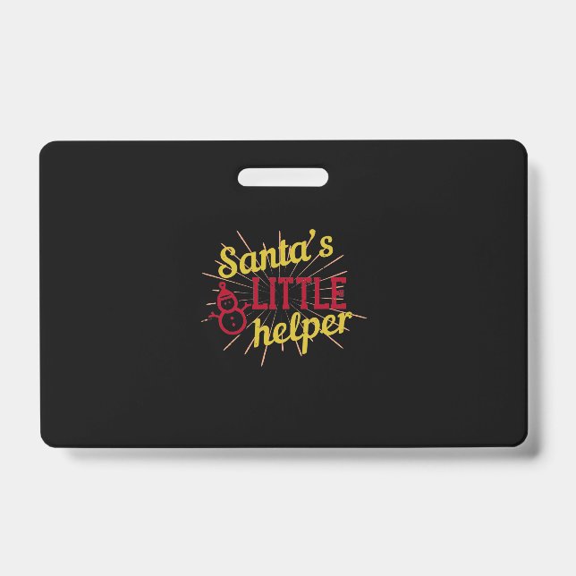 Santa’s Little Helper Badge (Front)