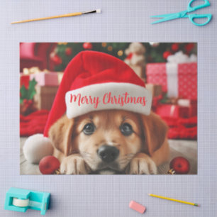 Santa’s Little Helper Puppy Tissue Paper