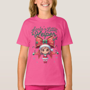 Santa’s Little Helper with Festive Bowtie T-Shirt