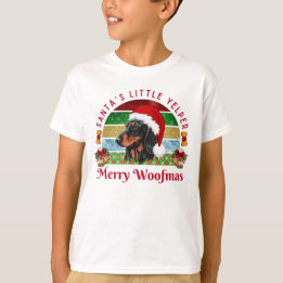 Santa’s Little Yelper, Funny Dachshund Christmas T-Shirt