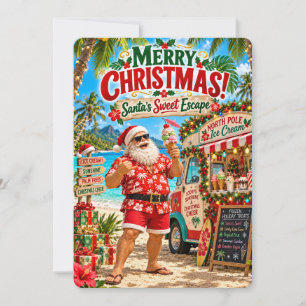 Santa’s Merry Adventures   Santa’s Sweet Escape Holiday Card