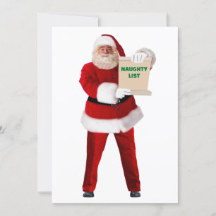 Santa’s Naughty List Christmas Card
