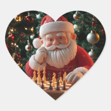 Santa’s Next Move – Funny Chess Christmas Sticker