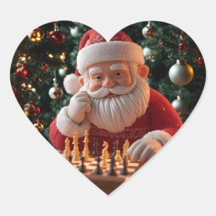 Santa’s Next Move – Funny Chess Christmas Sticker