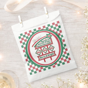 Santa’s Retro Marquee – Ho Ho Ho Merry & Bright Favour Bag