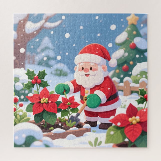 Santa’s Secret Winter Garden Jigsaw Puzzle (Vertical)