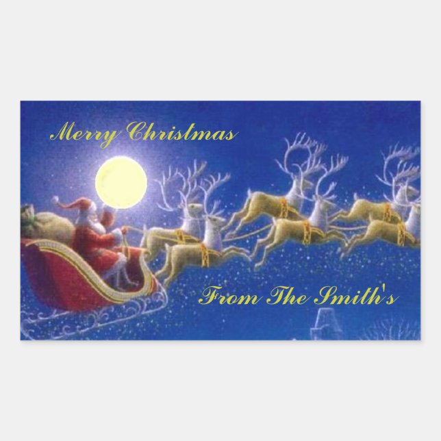 Santa’s Sleigh Sticker (Front)