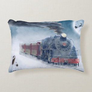 Santa’s Steamline Accent Pillow