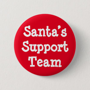 Santa’s Support Team 2 Inch Round Button