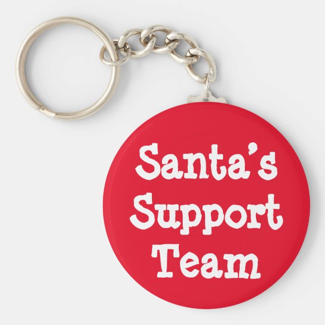 Santa’s Support Team Keychain (Front)