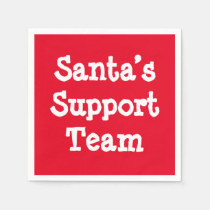 Santa’s Support Team Napkin