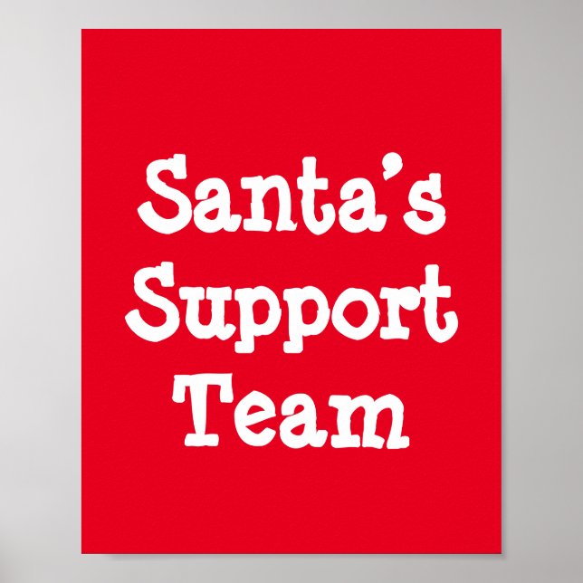 Santa’s Support Team Poster (Front)