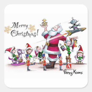 Santa’s Toy Work Shop Sticker