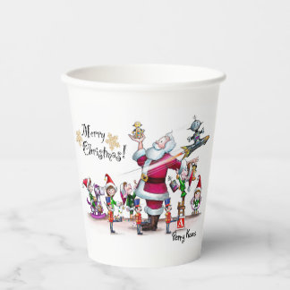 Santa’s Toy Workshop paper cup