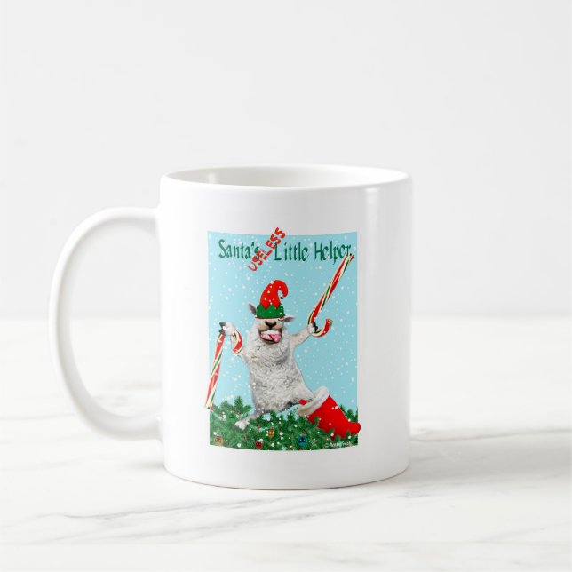 Santa’s USELESS Little Helper Mug (Left)