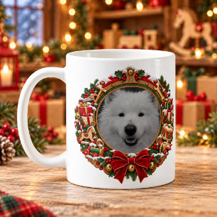 Santa’s Workshop Christmas Personalized Pet Photo Coffee Mug