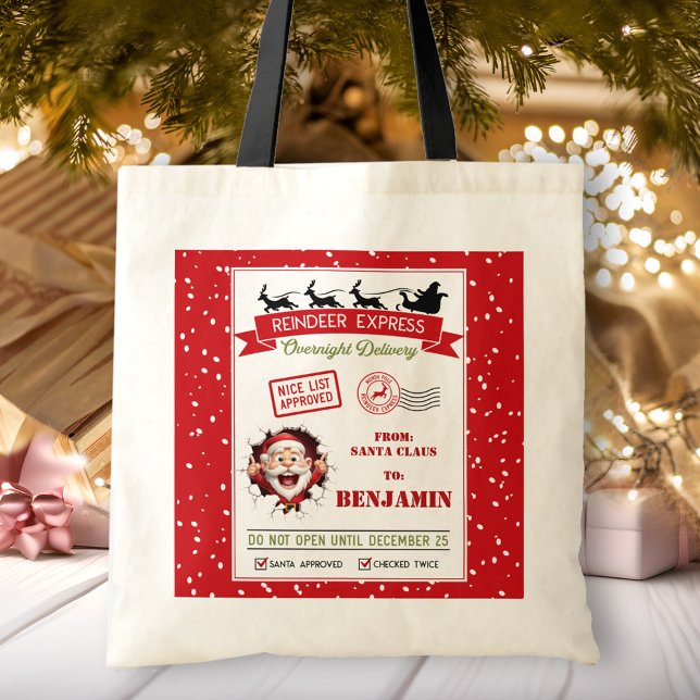 Santa Sack Christmas Custom Name Gift Bag (Santa Sack Christmas Custom Name Gift Bag)