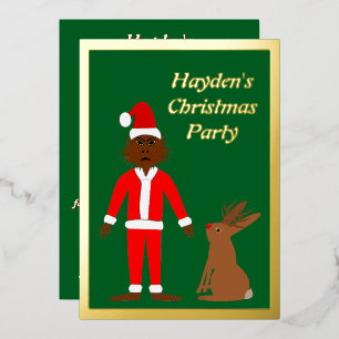 Santa Sasquatch and Jackalope Christmas Custom
