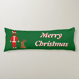 Santa Sasquatch and Jackalope Christmas Custom Body Pillow