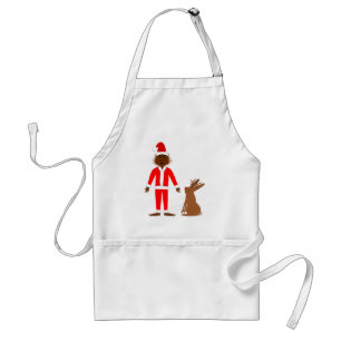 Santa Sasquatch and Jackalope Christmas Standard Apron