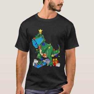 Santa Saurus T Rex Christmas Funny Dinosaur xmas S T-Shirt