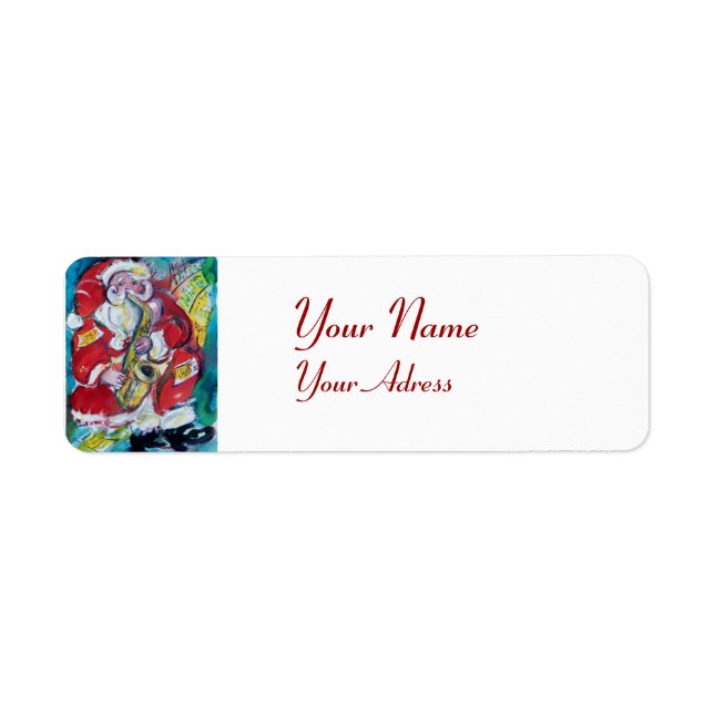 SANTA & SAX, CHRISTMAS JAZZ PARTY White (Front)