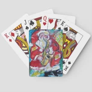 SANTA & SAX, CHRISTMAS PARTY PLAYING CARDS