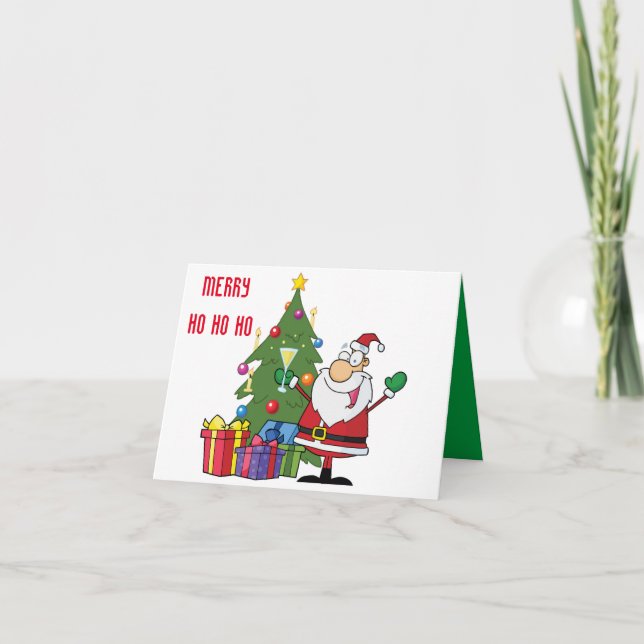 SANTA SAY HO HO HO/HAPPY HOLIDAY CARD (Front)