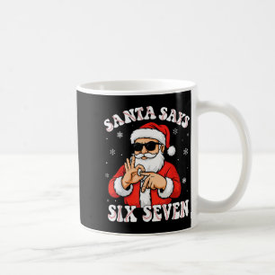 Santa Says 6 7 Six Seven Meme Baseball Number 67 G Coffee Mug