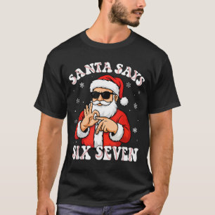 Santa Says 6 7 Six Seven Meme Baseball Number 67 G T-Shirt