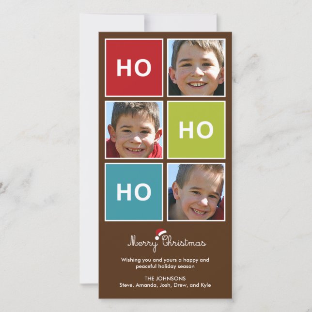Santa Says - Christmas Photo Card (Front)