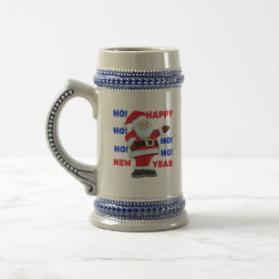 SANTA SAYS; HAPPY NEW YEAR. HO! HO! HO! BEER STEIN
