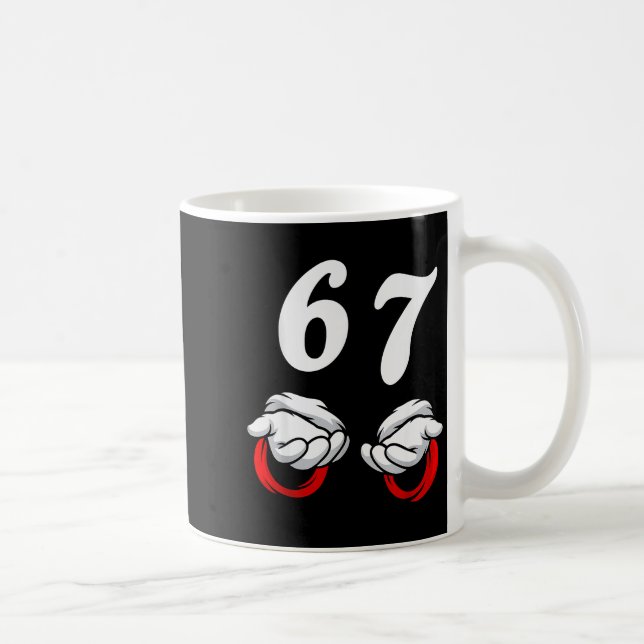 Santa Says Six Seven 6 7 Gen Z Alpha Meme Slang Ch Coffee Mug (Right)