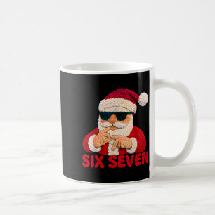 Santa Says Six Seven - 6 7 Meme Latch Hook Yarn Cr Coffee Mug