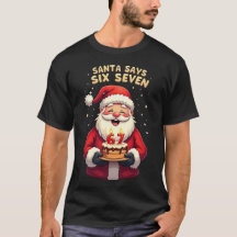 🎅Santa Says Six Seven Meme – Funny Santa Holding