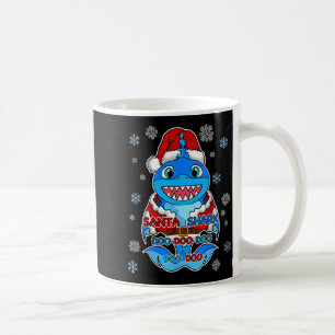 Santa Shark, Shark In A Santa Suit, Christmas Shar Coffee Mug