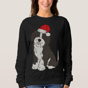 Santa Sheepadoodle Winter Christmas Dog Mom Holida Sweatshirt