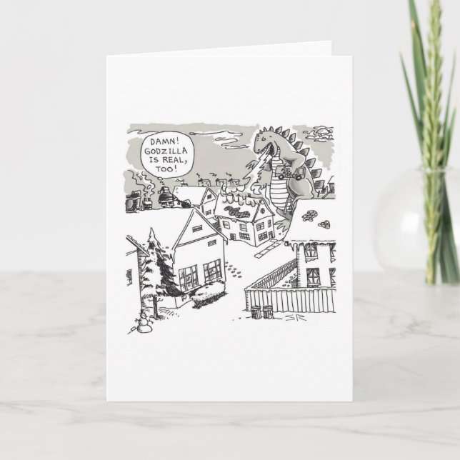 Santa Shock greeting card (Front)